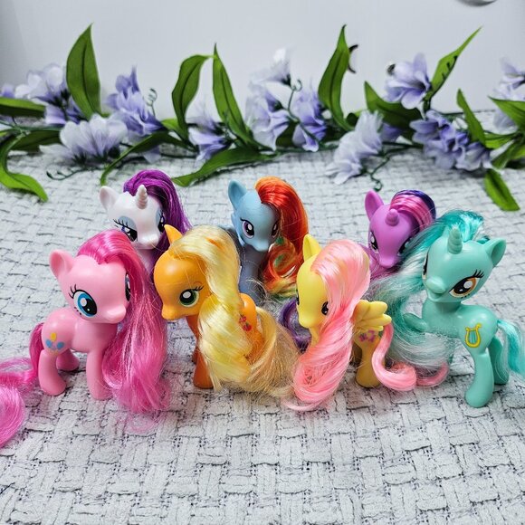 My Little Pony Other - My Little Pony G4 Lot Pinkie Rarity Twilight Rainbow Applejack Lyra Heartstrings